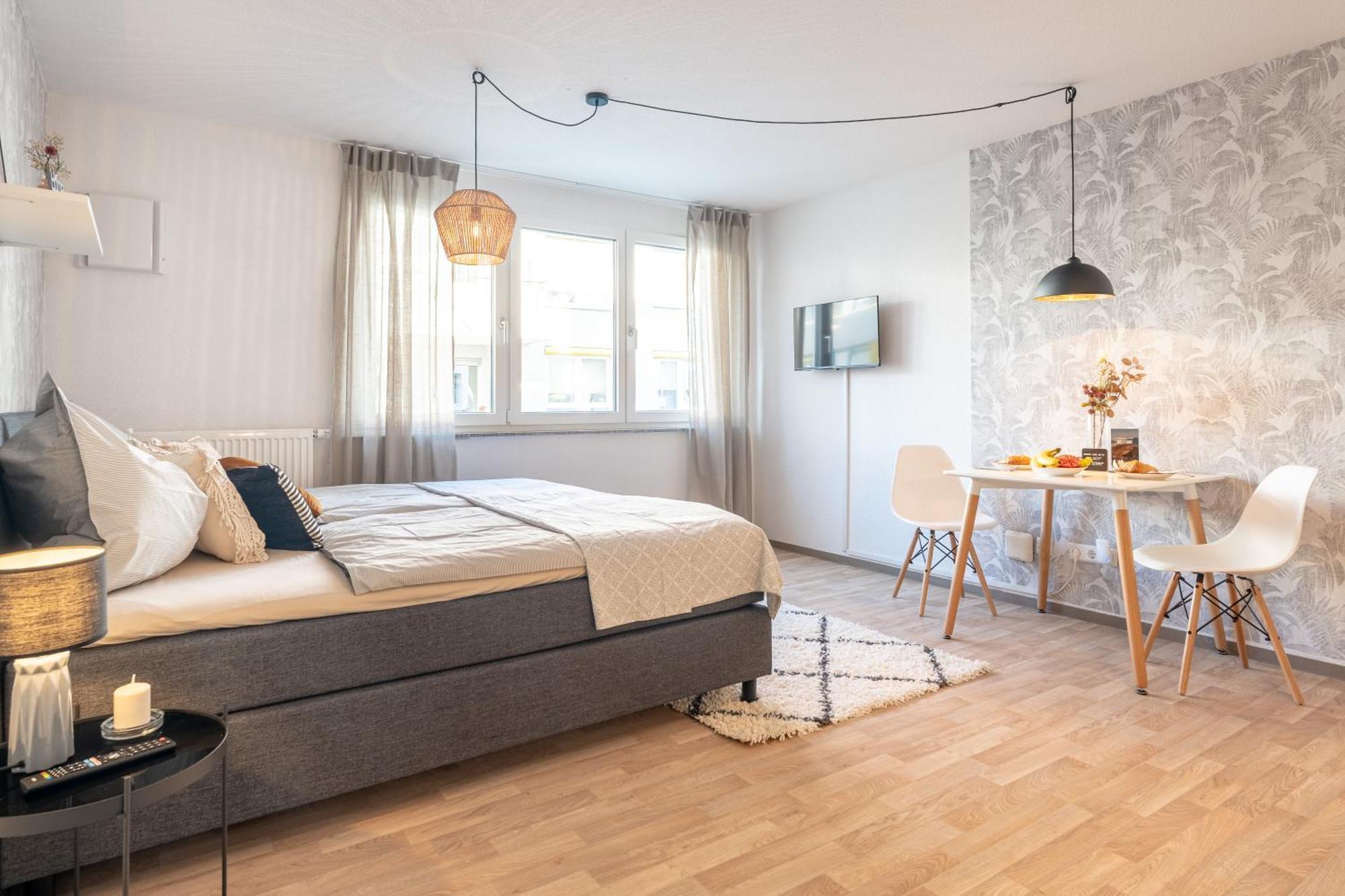 Neu☆Business Apartment☆Messe/Airport☆Tiefgarage Leinfelden-Echterdingen Quarto foto